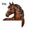Wild Aesthetic Wall Hanging Western Horse Wooden Door Topper Decor, 2D Printed Rustic Frame Vintage Interior Wood Craft Ornament, Top Shelf Decoration