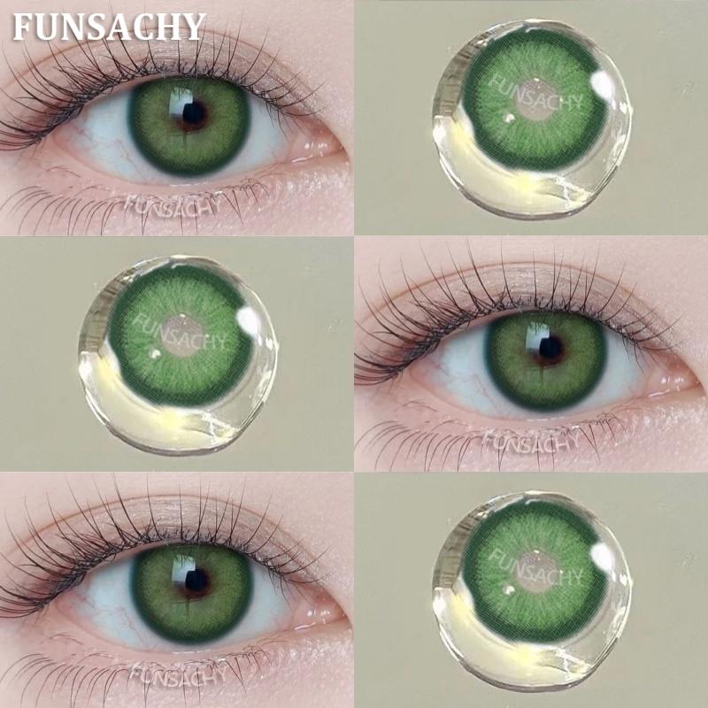 FUNSACHY Brown Korean Lenses Colored Contact Lenses For Eyes Fashion Lens Beautiful Pupil Yearly Use Natural Gray Eye Contacts