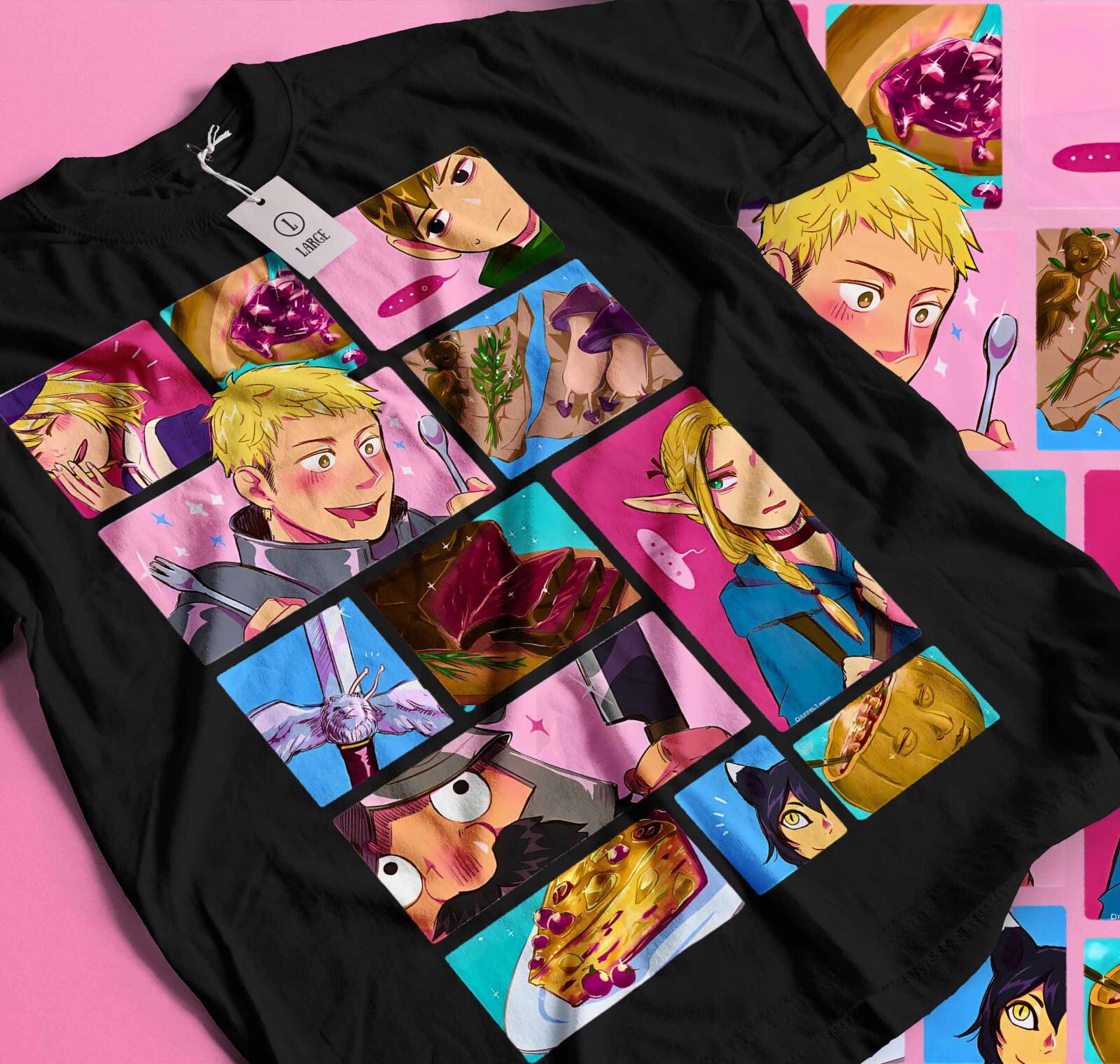 

Laios Touden Dungeon Meshi T-Shirt Mens Womens Tees Top Anime Vintage Special Unisex T-Shirt Mens Womens Tees Top Gift 417 3XL
