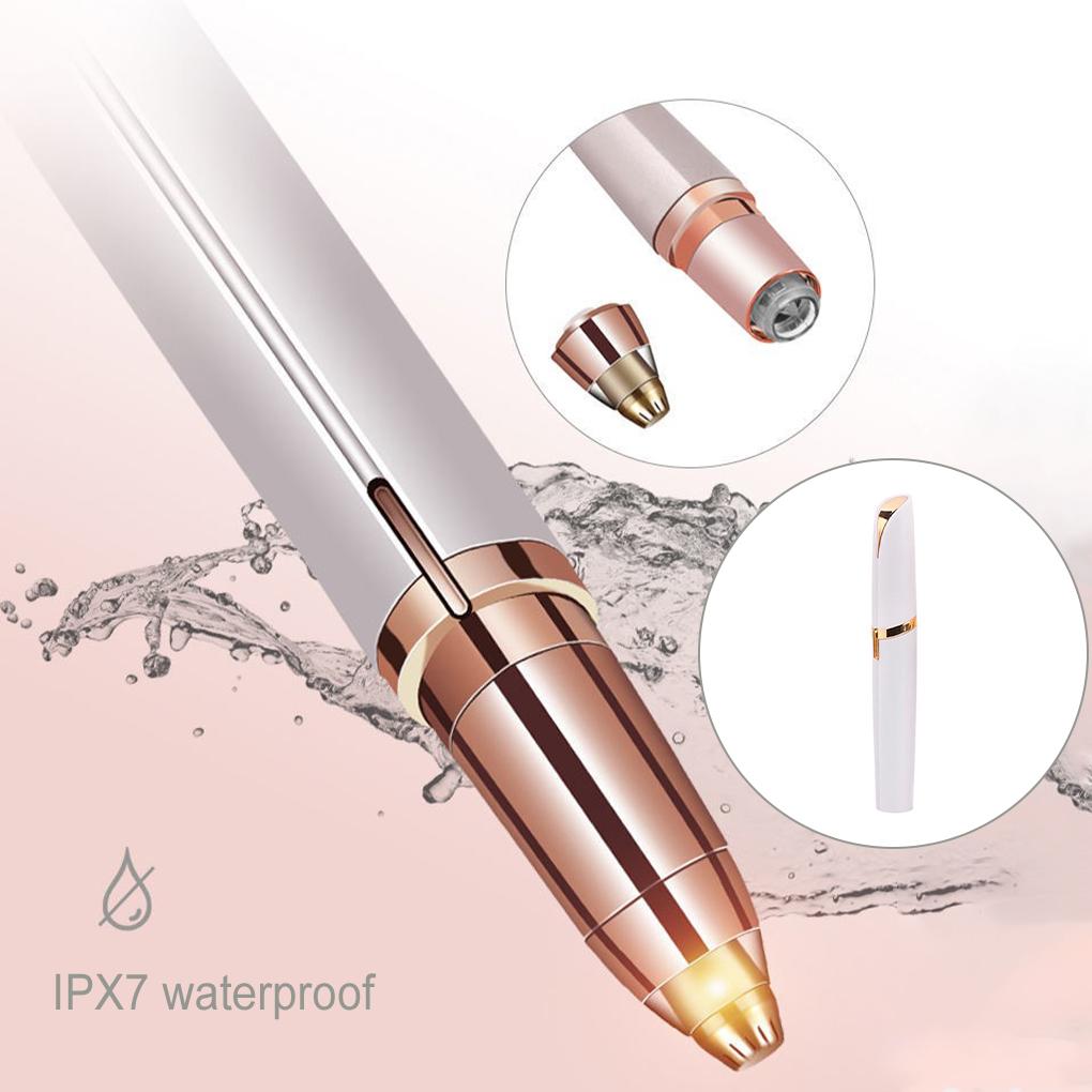 Electric Eyebrow Trimmer Facial Hair Removal Epilator Household Washable Battery Operated Brows Remover