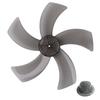 1pcs 12 Inch Household Plastic Fan Blade Five Leaves With Nut Cover For Pedestal Desk Fan Accessory Fan Blade
