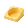 Hamster Ceramic Food Bowl Cheese Shape Slanted Anti Spill Dish Easy Clean Anti Slip Small Pet Tableware Cage Feeding Accessory