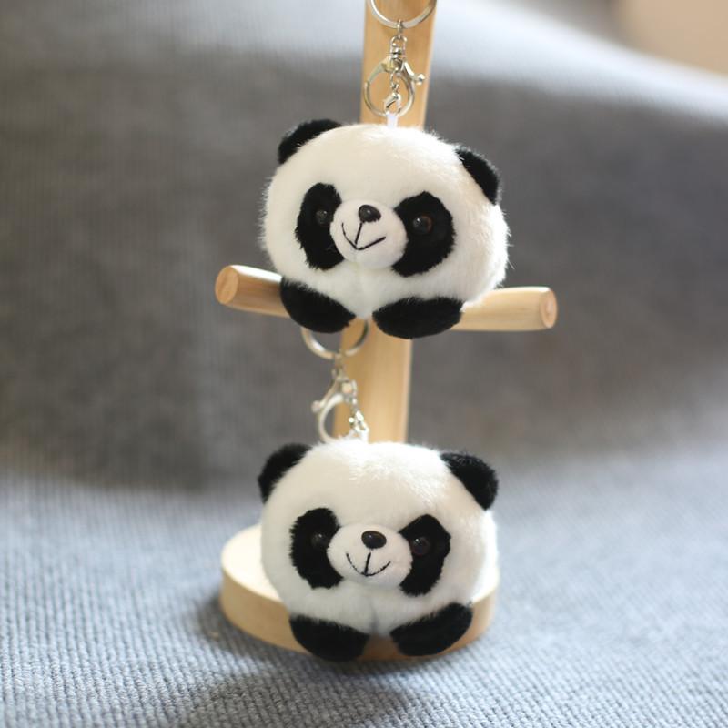 Drăguț drăguț mic panda pandantiv jucărie de pluș păpușă comoara națională panda uriaș sac agățat decorare breloc păpușă