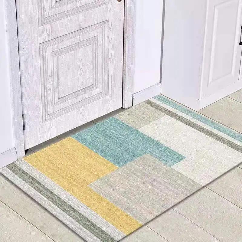 Nordic Absorbent Bathroom Non-slip Foot Mats Outdoor Porch Entrance Door Mat Living Room Carpet Home Rug Bath Mat Flooring Rugs