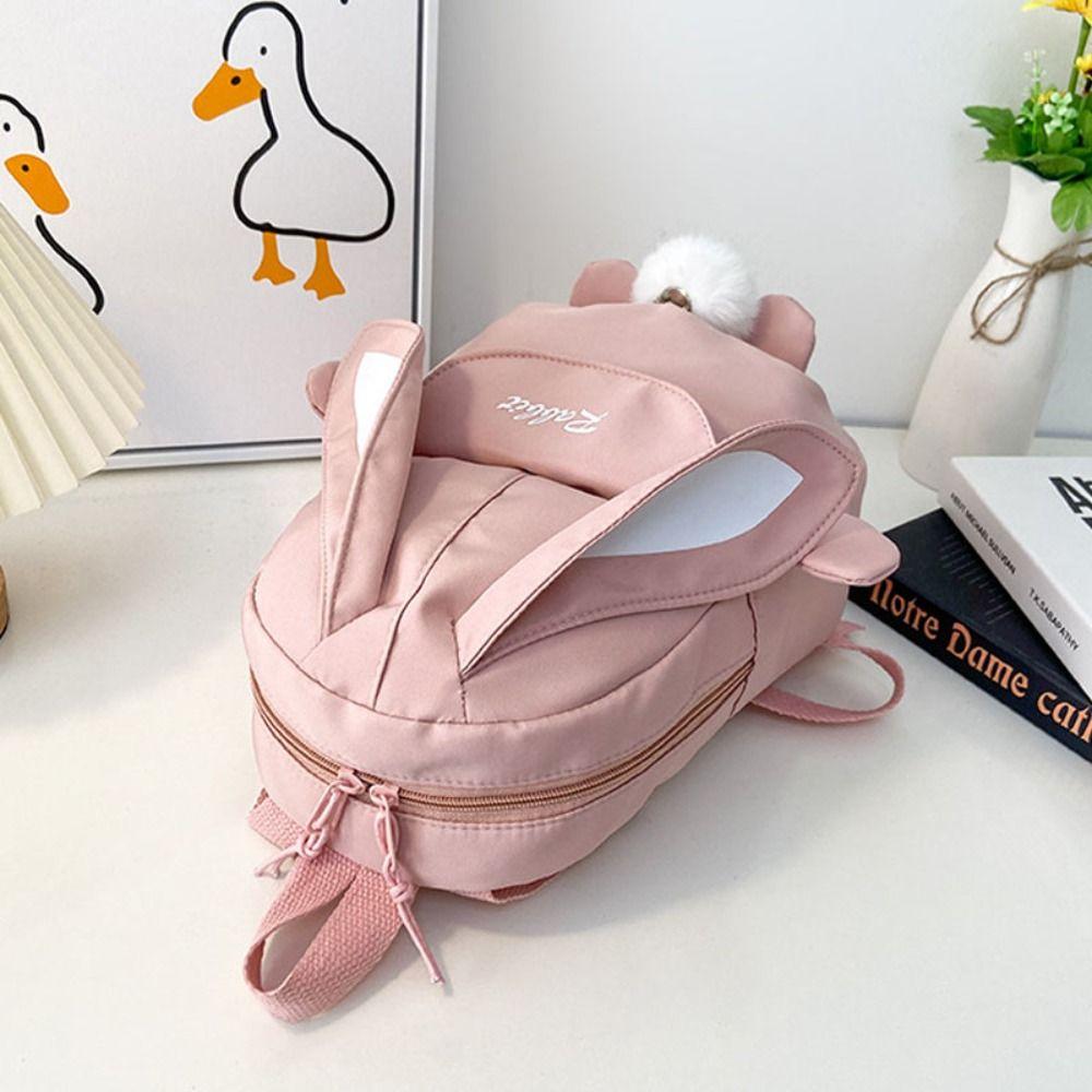 

Cute 20L Portable Backpacks Travel Rucksacks Bunny School Bags рожевий