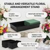10PCS Plastic Floral Foam Tray Rectangular Centerpiece Holder Flower Display Tray  Home Decor