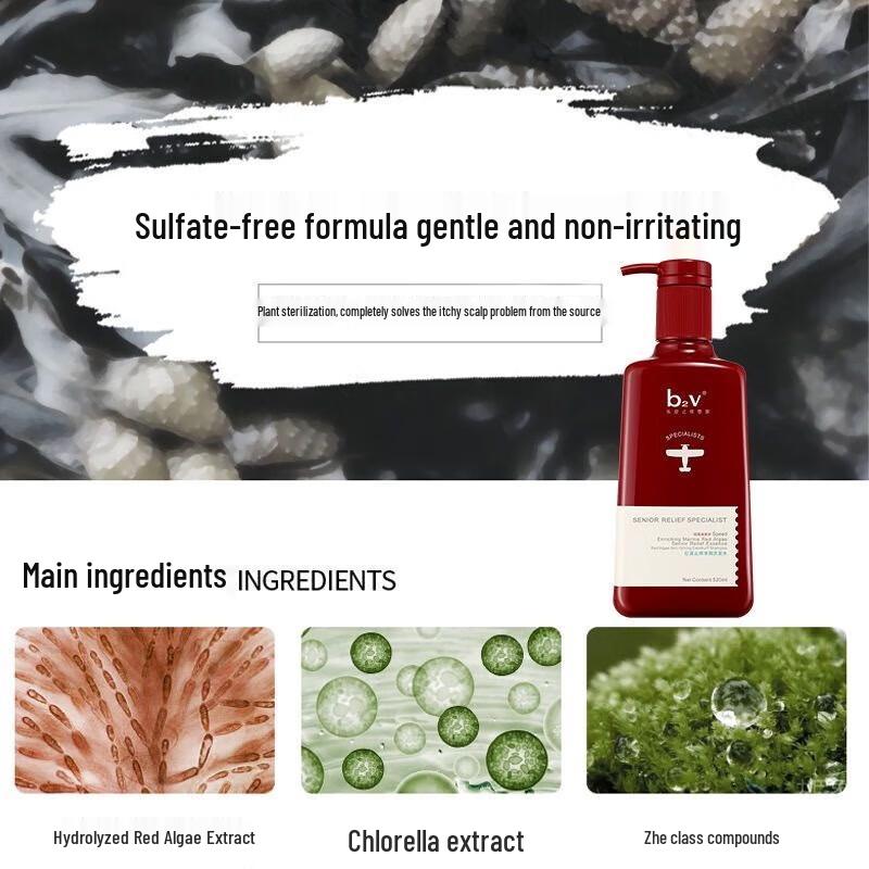 B2v Rotalgen Silikonfreies Shampoo