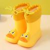 New Style 3D Children's Rain Boots Kids Baby Cartoon Water Shoes Infant Waterproof Non-Slip Warm Water Shoes Rubber Boots