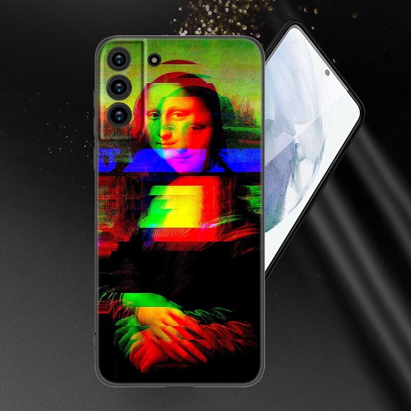 Funny Art Aesthetic David Mona Lisa Phone Case For Samsung Galaxy S22 Pro S21 S20 Ultra FE S10 Lite 5G S10E S9 S8 Plus Cover