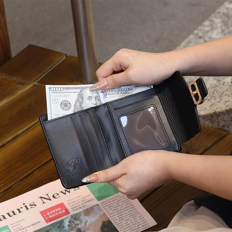 Wallet for Women PU Soft Face Women's Short Wallet Simple Versatile Women's Handbag Women's Card Bag