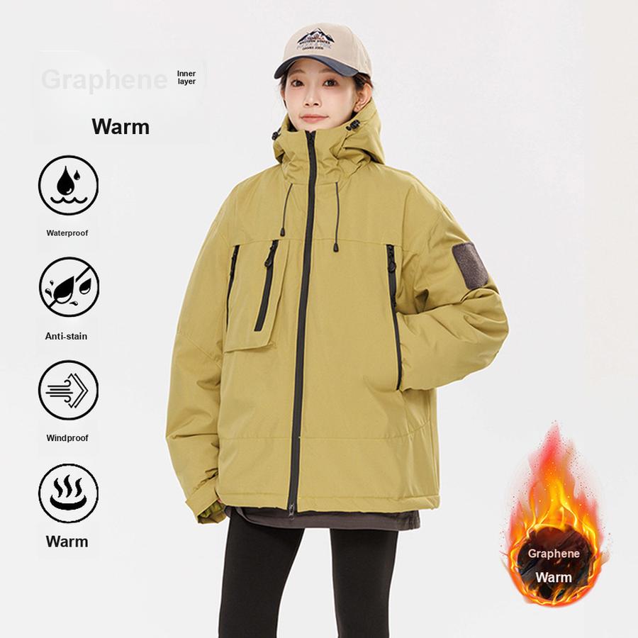 Women's Windbreaker Loose Casual Sports Brand Windbreaker Women's Hooded Puffer Jacket Windbreaker Jacket Women