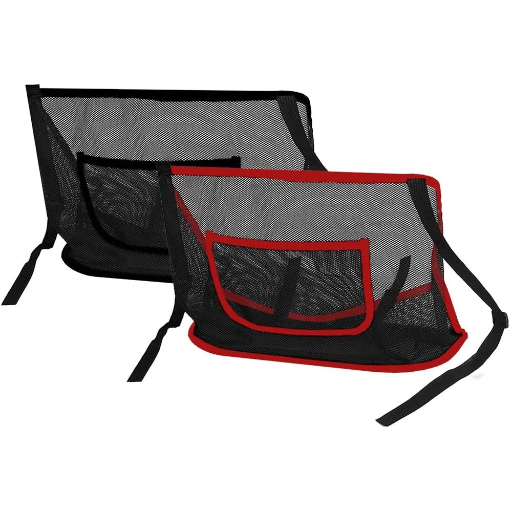 Large Capacity Car Seat Net Pocket Handbag Purse Holder Mesh Back Pouch Between Seats Storage Bag Organizer Car Accessories