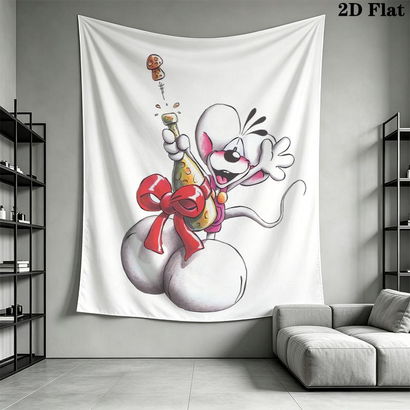 diddl Wall Tapestry Aesthetic Wall Hanging Printed Fabric Blanket Decorative Tapestries for Bedroom Living Room Home Decor