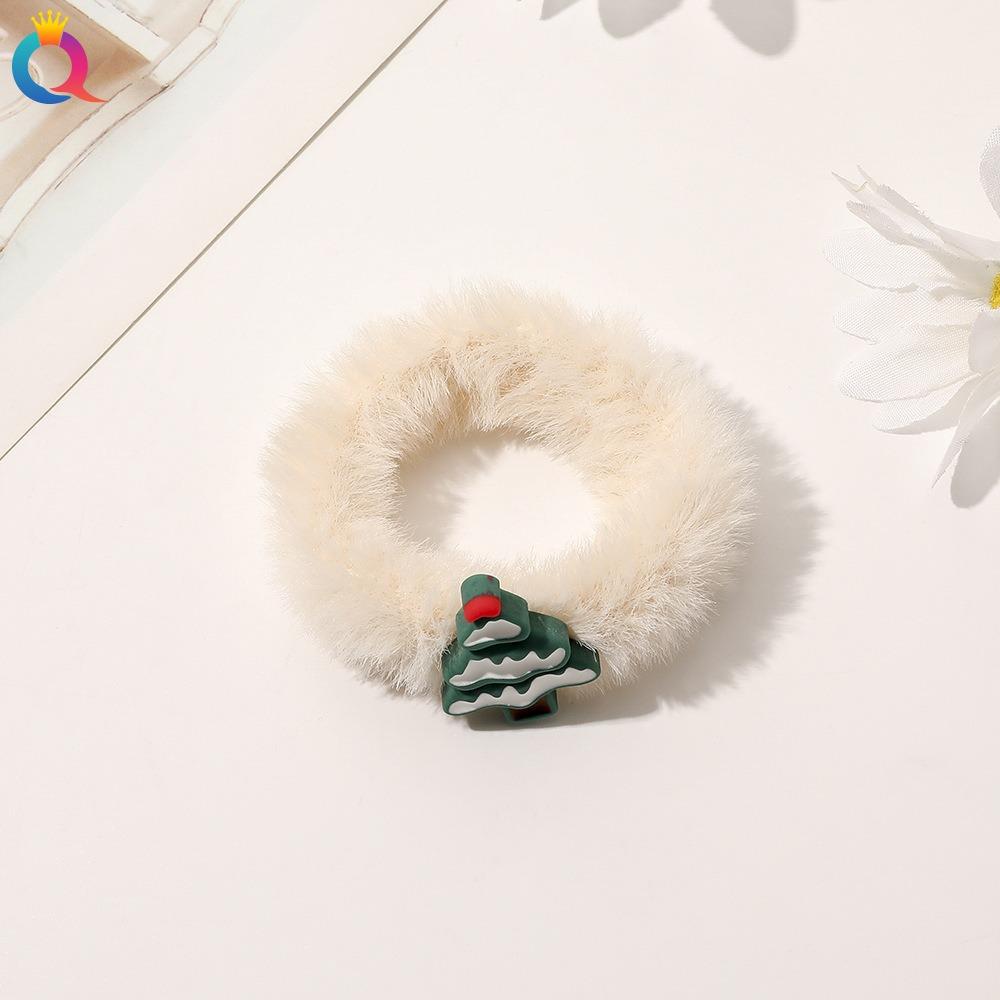 1 Pcs Christmas Headdress Plush Large Intestine Headband with High-end Feeling, Tied Hair Headband