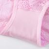 4PCS Mesh Transparent Lace Flower Panties Underpants Women Underwear Seamless Lace Briefs  Female