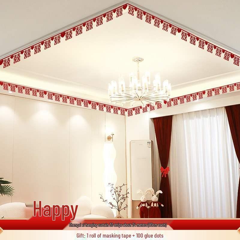 Doppeltes Glück Hochzeitsdecken- und Wohnzimmerdekorationen