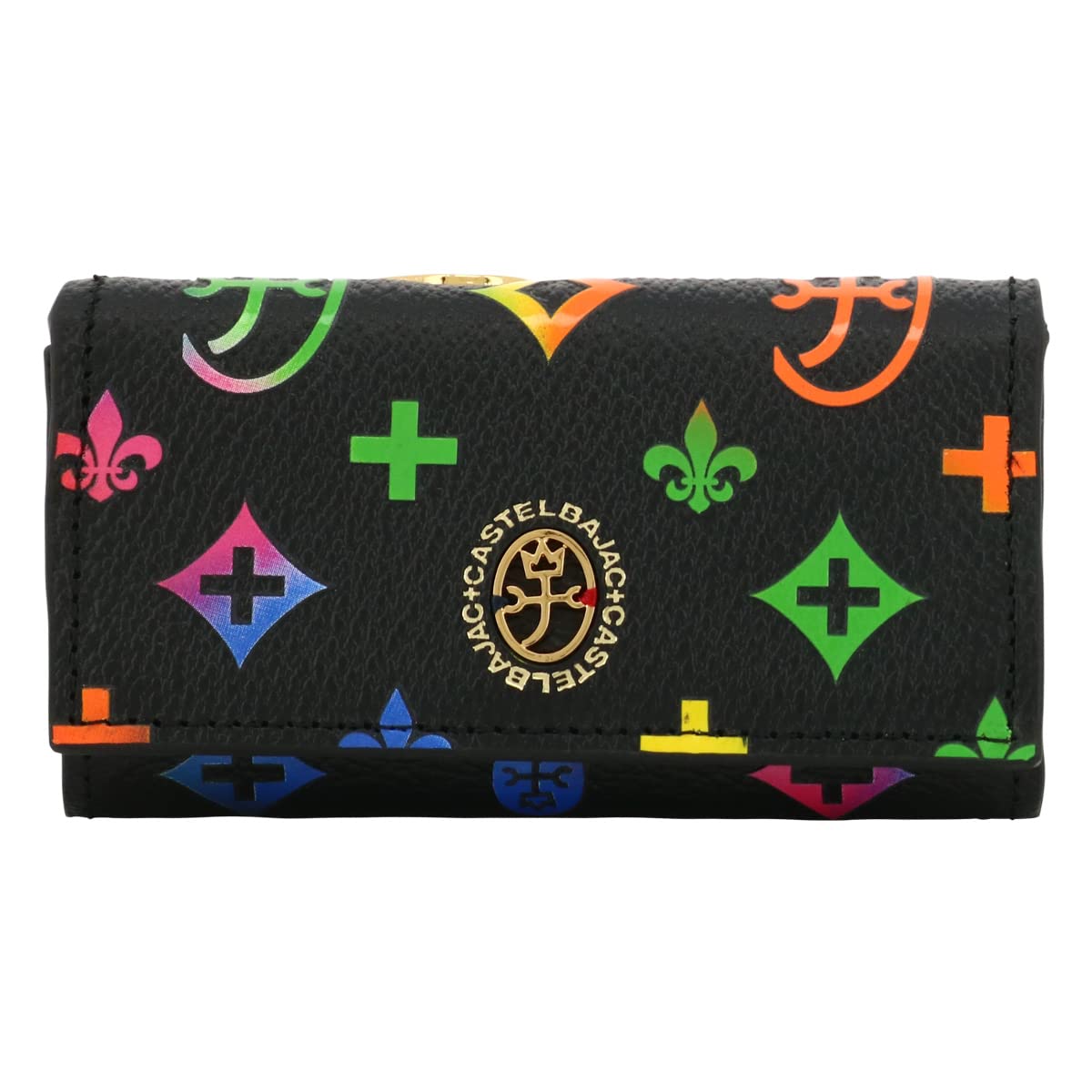 

Key Case 4 Rows Genuine Leather 063612 Germain Smart Key Compatible Coin Purse Cowhide Black [Castelbajac] [01]