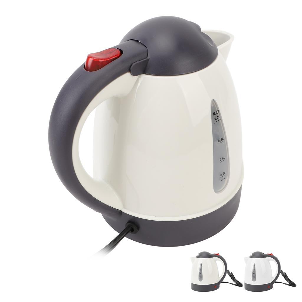Portable Car Electric Kettle 1000ml Road Trip Travel Cigarette Lighter Car Truck Heated Water Tea Co