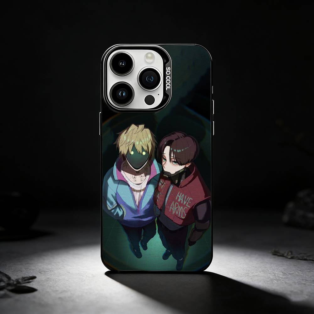 M-Milky S-Subway Anime Phone Case For iPhone 17,16,15,14,13,12,11 Plus,Pro Max,XS,Colored silver phone case