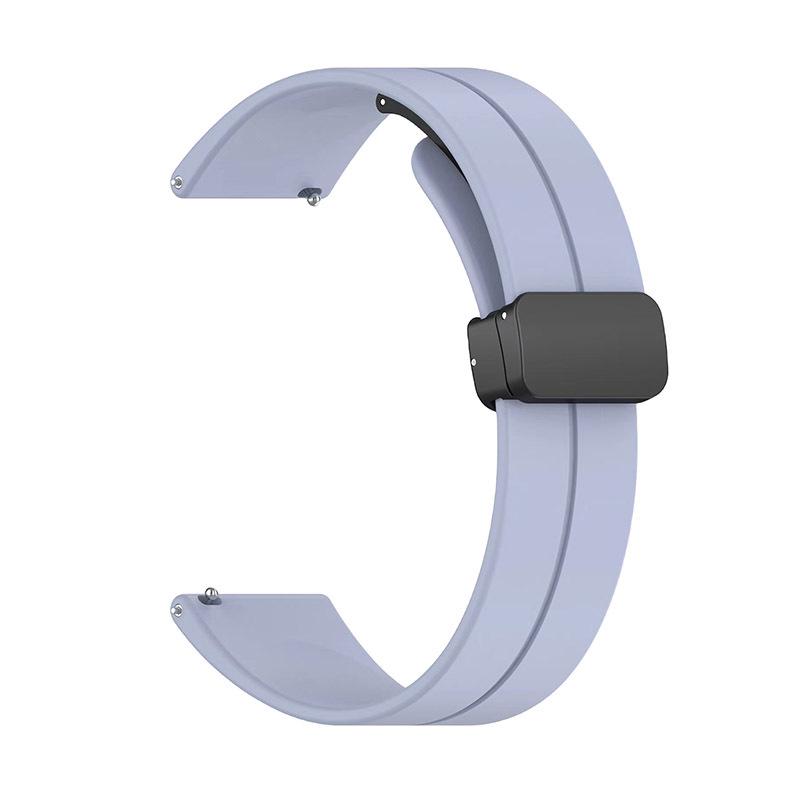 20mm/12mm Universal Folding Magnetic Silicone Watch Strap Replacement