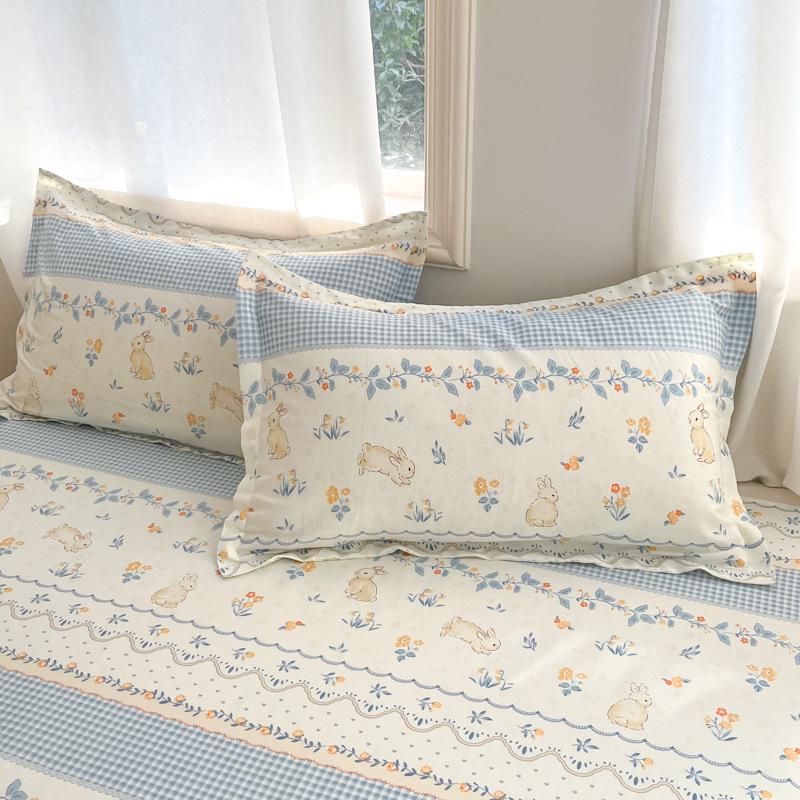 Cotton Pillowcases: Pure Cotton, Simple Style for Home, Dorms, Single & Double Rooms (Single/Pair)
