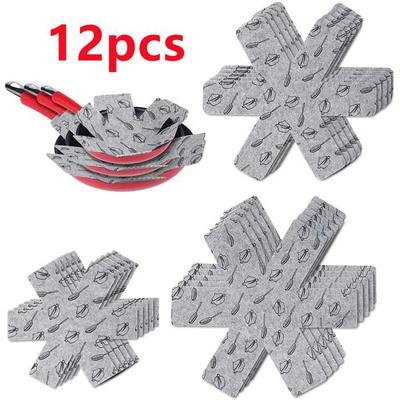 Pan Separator,Pot Protection,Interlayer Pads,for trays,tableware,woks,Avoid Scratches,Kitchen,12pcs