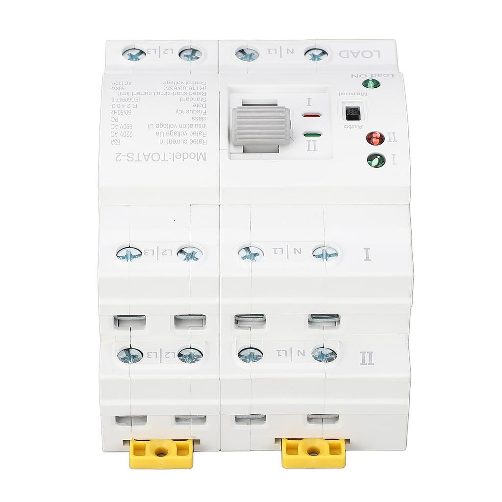 Dual Power Automatic Transfer Switch 4P 63A Emergency Generator Changeover Switch for Home 110V