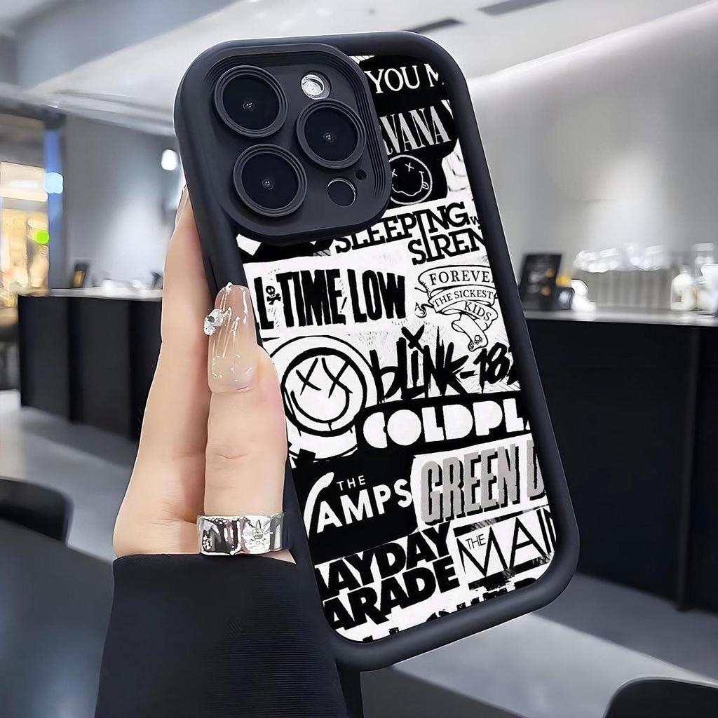 Cartoon Staircase Black Groove iPhone 14/15/16/17 Pro Max Protective Case