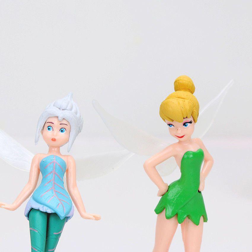 Charming 7 Pcs Tinkerbell Tinker Bell Fairy Action Figures For Kids With Stands
