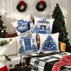 Christmas decoration pillowcase fireplace Christmas Tree gift pillow cover Sofa cushion suite room home decoration gift