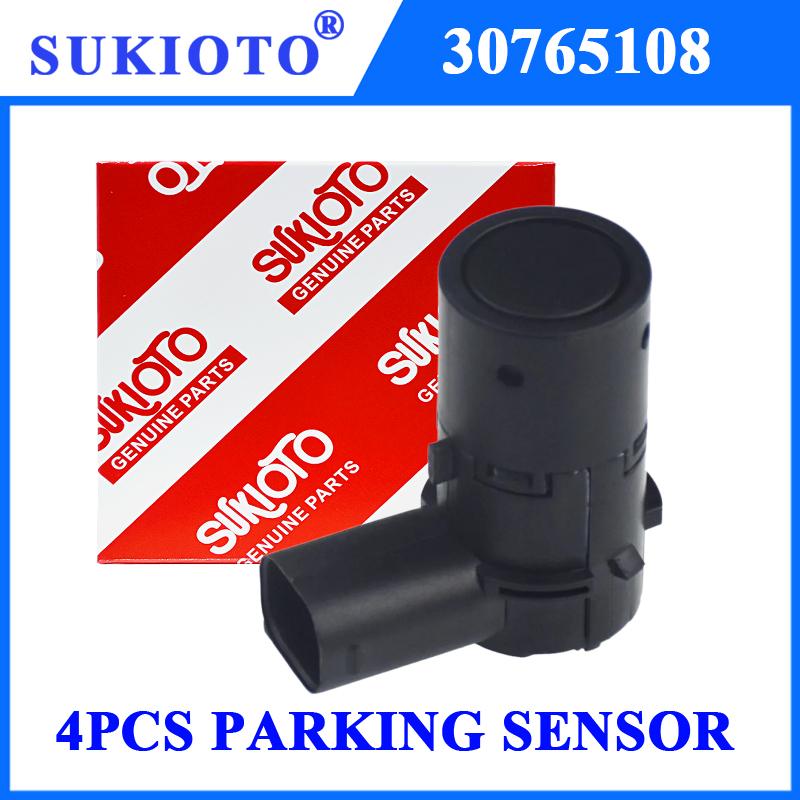 4PCS 30765108 PDC Parking Sensor Fit For Volvo S40 S60 S80 V50 V70 XC70 XC90 Car Bumper Reverse Parking Backup Assist Sensor
