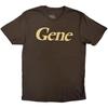 Rock Off Officially Licensed Products Gene Classic Band Logo T Shirt M Brown
