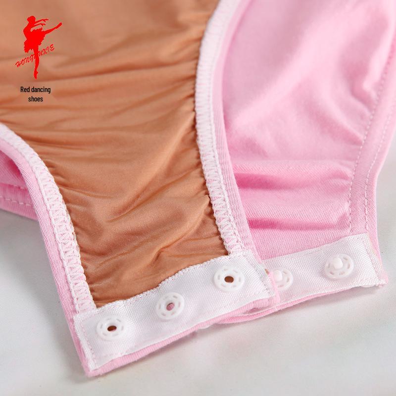 Girls' Red Ballet Shoes & Leotard Set with Tulle Skirt & Snap Crotch - Children's Dance Costume 61163