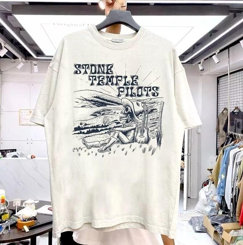 Stone Temple Pilots Band Graphic White T shirt Unisex tee Reprint S-5XL Unisex T-Shirt XXXXL
