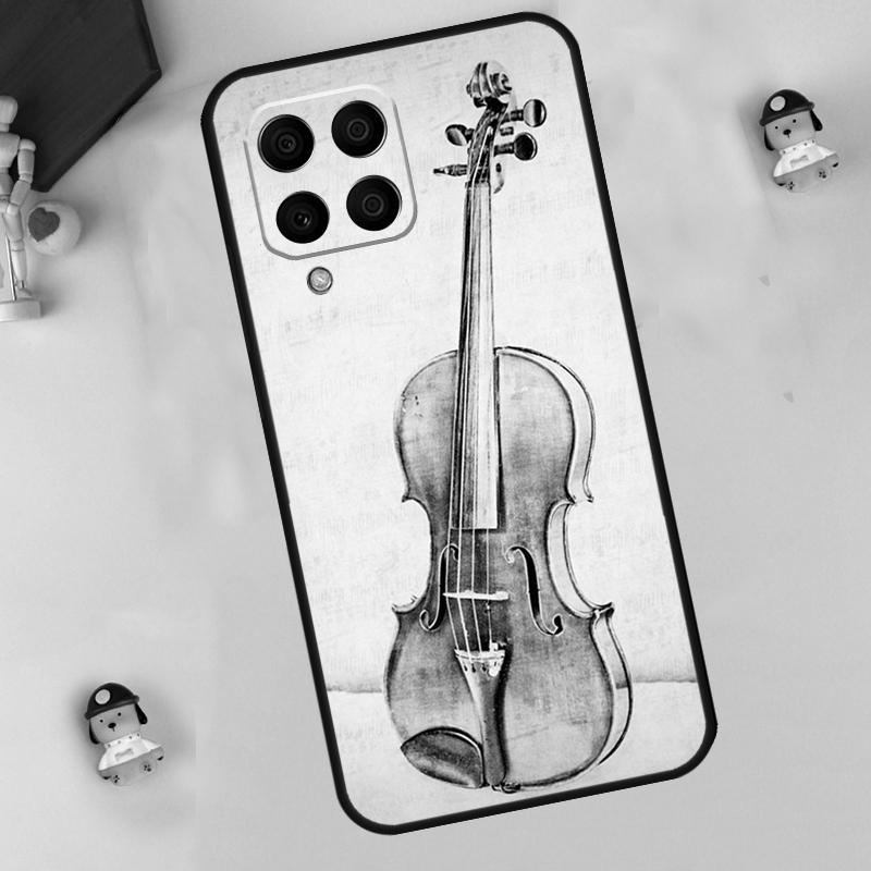 Music Violin Case For Samsung Galaxy M31 M21 M35 M12 M13 M14 M15 M06 M16 M36 M56 M53 M32 M52 M55 M34 M54