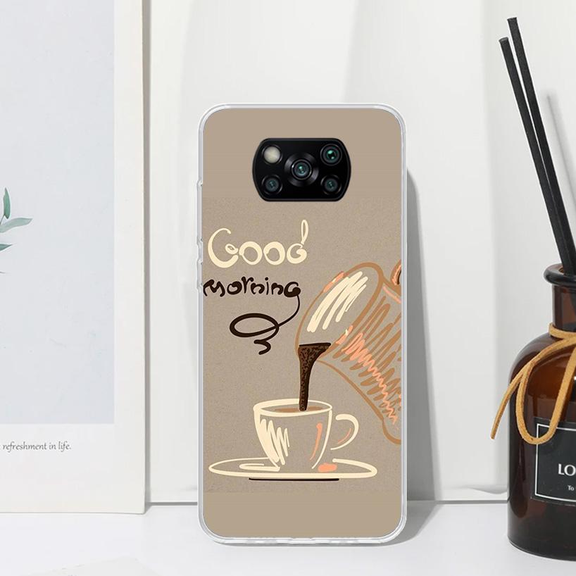 Coffee Wine Cup Phone Case For Xiaomi Poco X7 X6 X5 M7 M8 Pro F7 Ultra Redmi 15C 15 13C 13 12C 12 10 10C 10A Art Fundas Poco X7