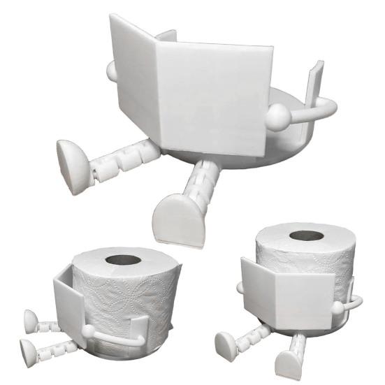 Napkin Holder Number 67 Shape Sitting Design Paper Towel Rack Easy Installation Bathroom Decor Organizer