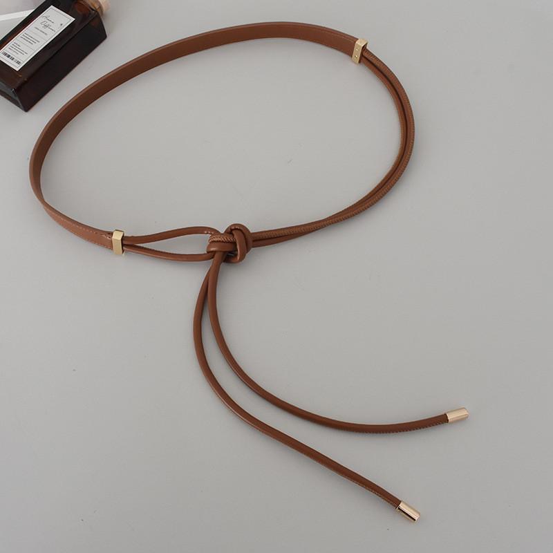 Stylish Faux Leather Knotted Belt For Women Perfect For Coats Sweaters Dresses And Down Jackets