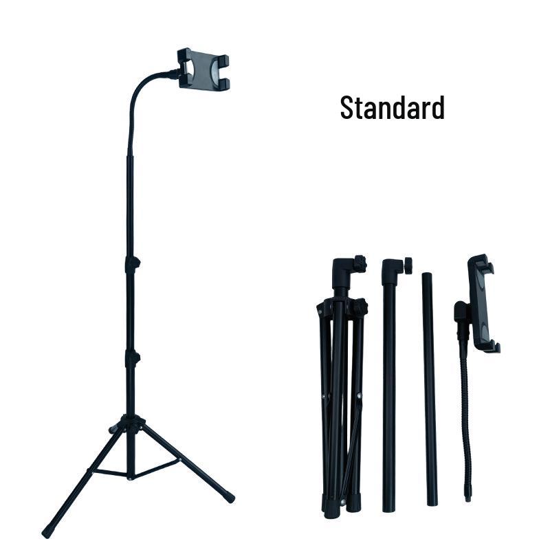 

Adjustable Height Dual Clip Stand: Multi-functional Tablet & Phone Holder with Stable Tripod