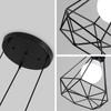 Vintage Industrial Pendant Light Fixture Metal Ceiling Lamp Hanging Cage Light Fixture for Kitchen Island Table Dining Room