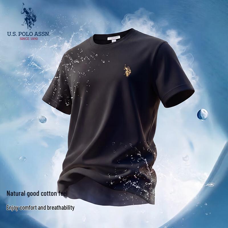U.S. Polo Assn. Men's Casual Round Neck Short Sleeve T-Shirt