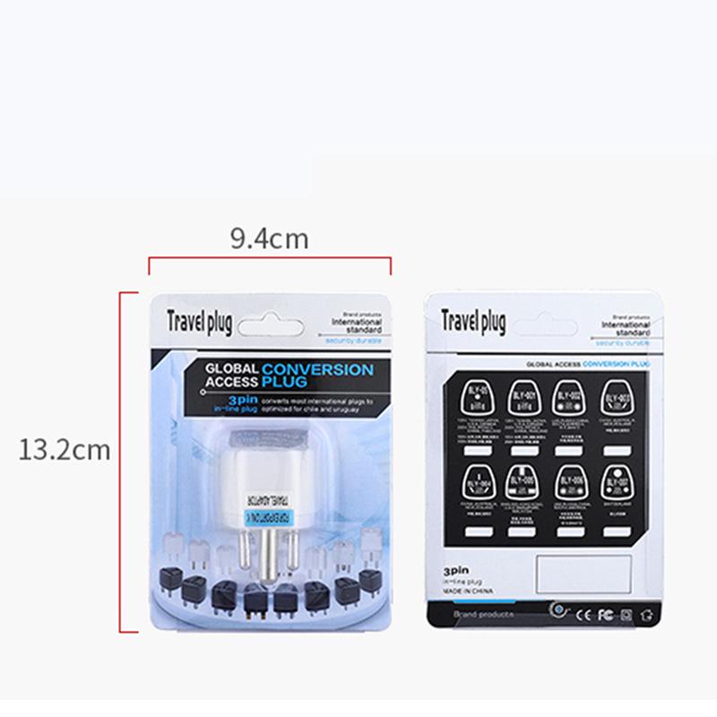 Universal Adapter Plug: US/EU/UK/AU/Israel/German Standards