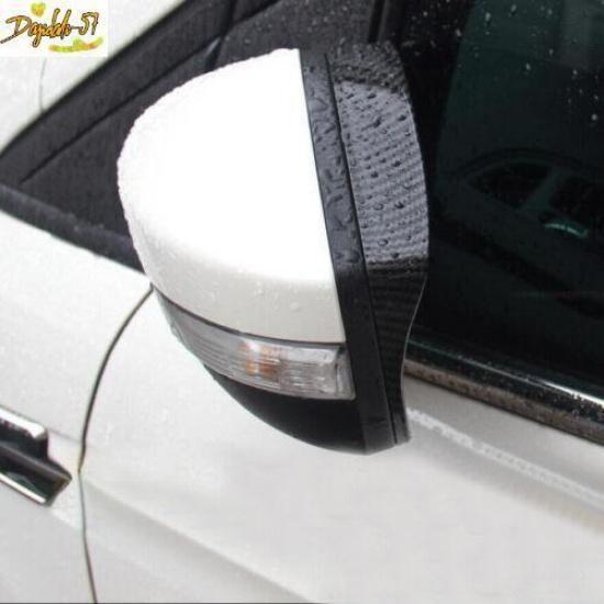 Carbon Fiber For Ford Escape Kuga 2013- Side Mirror Rain Eyebrow Cover Trim