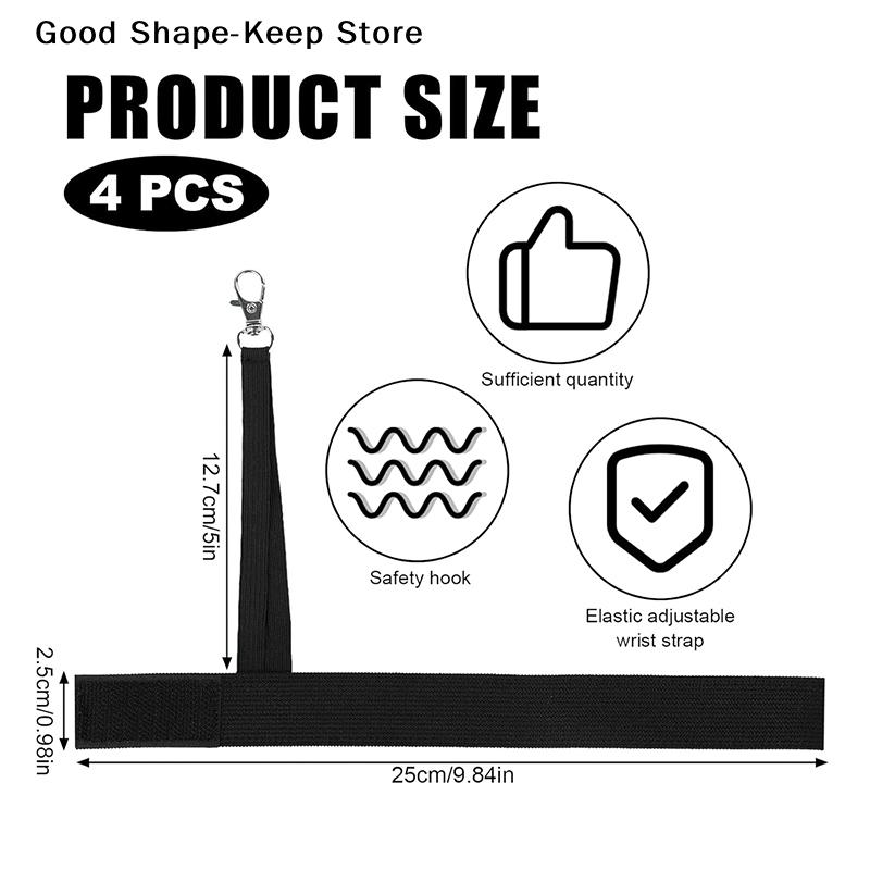 4Pcs Elastic Ski Glove Wrist Strap Glove Holder Anti-loss Wrist Straps For Outdoor Snowboard Skis Mountaineering Sport Straps