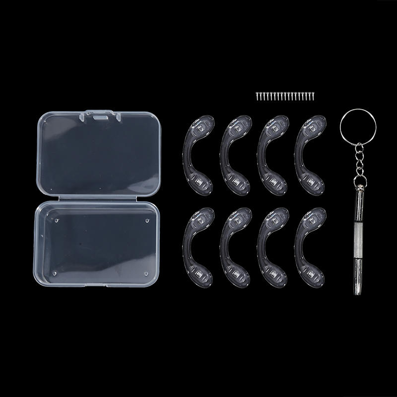 5/8 Stück Bequeme U-förmige Silikon-Nasenpads-Reparatursets für Brillen, Rutschfeste, Weiche und Atmungsaktive Accessoires für Brillen