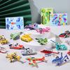 30Pcs DO IT YOURSELF Cartoon Mini Aircraft Tanks Insects Animal Model Children's Creativity Jigsaw Puzzle Learning Playthings Children Birthday Gift