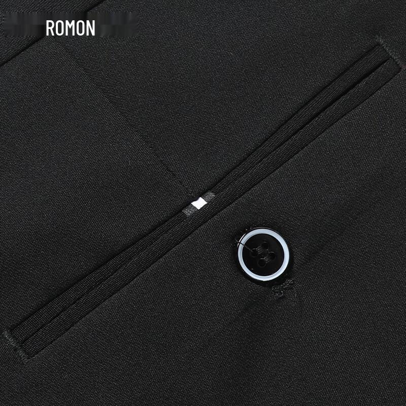 Luomeng Men's High-Stretch Iron-Free Straight-Leg Casual Trousers