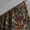 Cotton Linen Oil Painting Jacquard Window Curtains American Country Style Deco Tassel Drapes Living Room Bedroom Balcony Valance
