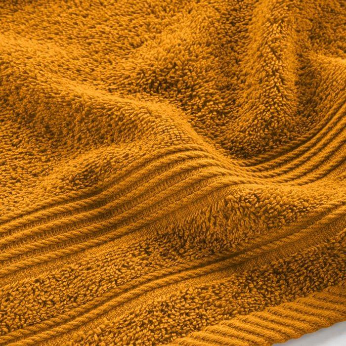Serviette de toilette invite 30 x 50 cm Tendresse curry