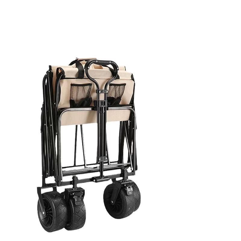 Electric Outdoor Camping Cart with 10-inch Tank Wheels